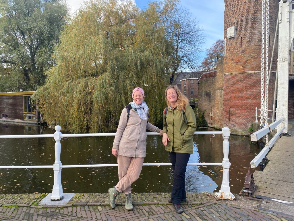 Groene wissen Delft oude binnenstad wandeling