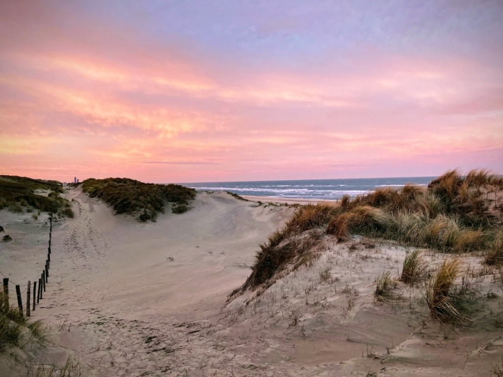 zonsopgang strand opruimen